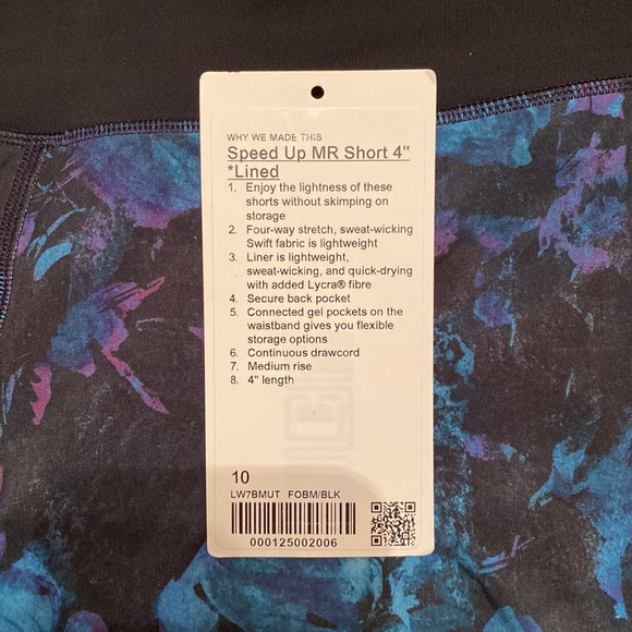 Lululemon Speed Up Mid Rise 4” Inseam - Picture 2 of 3